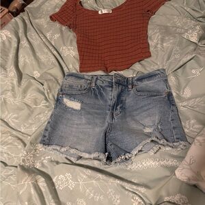 Kendall & Kylie Blue High-Rise Denim